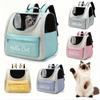 Collapsible Pet Backpack Carrier-Large Capacity with Mesh Vents&Zip Closure,Portable for Cats&Small Dog Travel,Vet Visits&Hiking