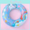 Crystal Cartoon Swim Ring Wholesale Adult Inflatable Water Toy Pvc Thickness 0.20 Rainbow Unicorn Swim Ring 50 60 70 80 90