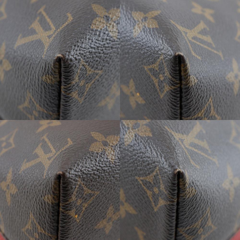 LOUIS VUITTON Almine toe bag Handbag M41779 2WAYShoulder Rouge Brown / red Monogram canvas Women Used