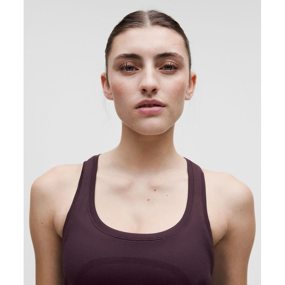 Lululemon Swiftly Tech Racerback Tank Top 2.0  Hip Length Black Plum Black Plum