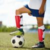 1Pair Youth Football Shin Guards Lightweight Breathable Ventilation Holes Secure Fit Adjustable Straps Ergonomic Design Soccer 1