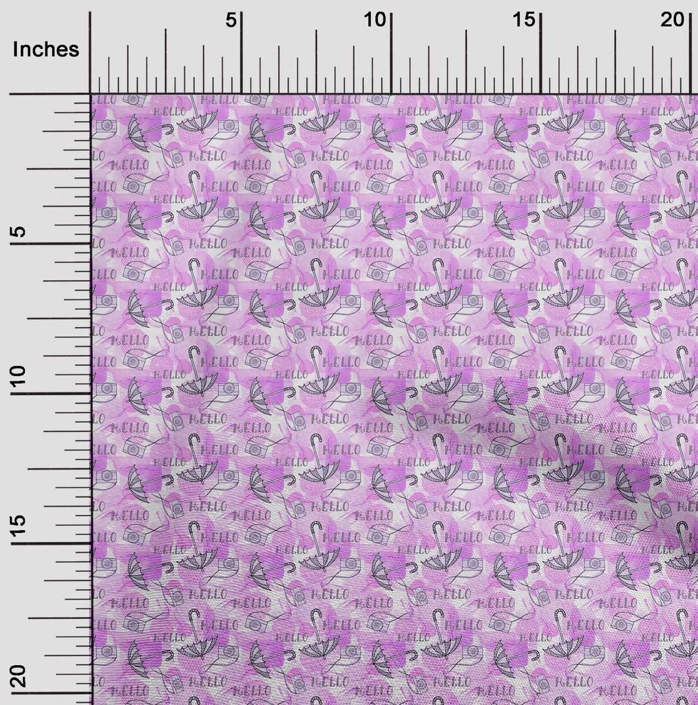 oneOone Cotton Flex Dusty Purple Fabric Travel Sewing Craft Projects Fabric Prints By Yard 40 Inch
