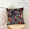 Pop Music Singer K-KATSEYE cushion cover Pillow Case Square Cushion Room Bedroom Headboard Sofa Living Backrest Nap Time