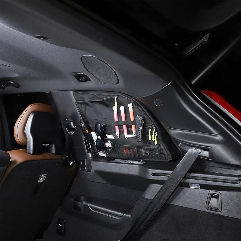 For Volvo XC60 XC90 V90 2015-2025 Car Trunk Side Window Storage Bag Multi-Pocket Tool Cargo Organizer Bag Car Accessories