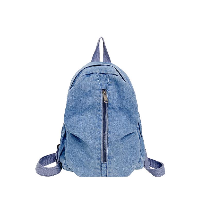 

Women s Retro Solid Color Travel Backpack for College Students (2025) One Size світло-синій колір
