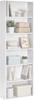 Libreria a 6 Ripiani Scaffale portaoggetti per Soggiorno Ufficio Camera da Letto Studio Stile Scandinavo Stile Scandinavo 24 x 60 x 178,5 cm Bianco