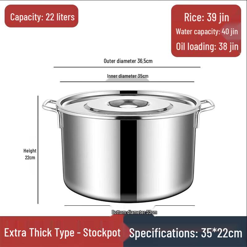 Homeglen Thickened Stainless Steel Multi-Purpose Pot with Lid