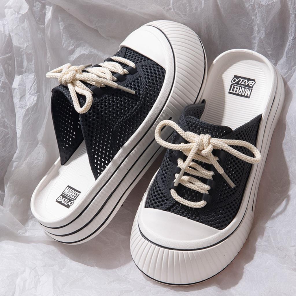 Baotou Women's Summer New Style of Fashionable and Stylish Outdoor Slippers with Thick Bottom and Anti Slip Hole, Cool Slippers