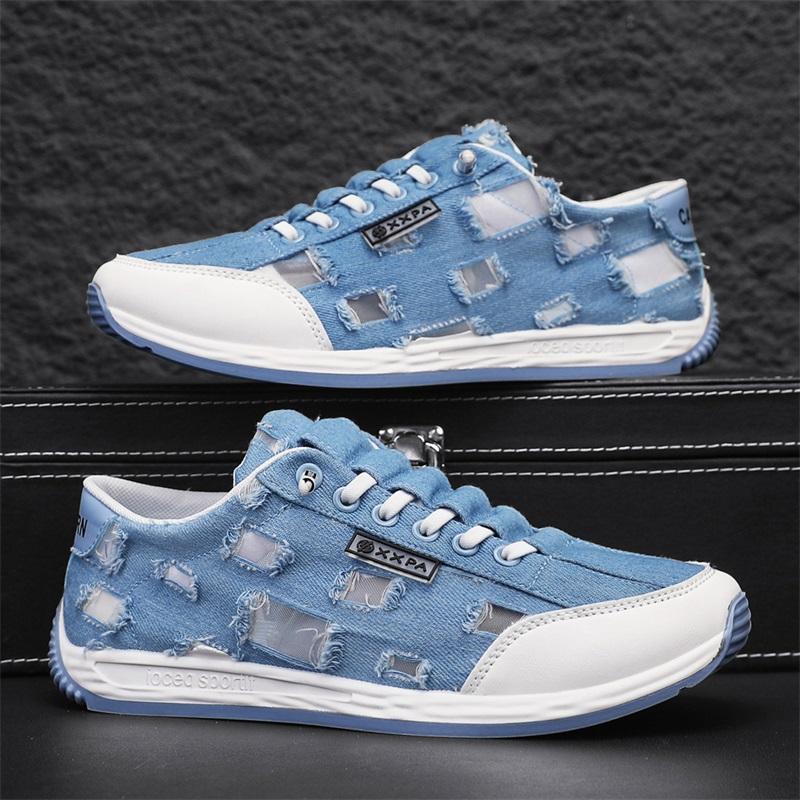 Yellow Canvas Shoes Men's Casual Flat Sneakers Summer Breathable Fashion Sneakers Men Trendy Espadrilles Comfort Sport Shoes Man