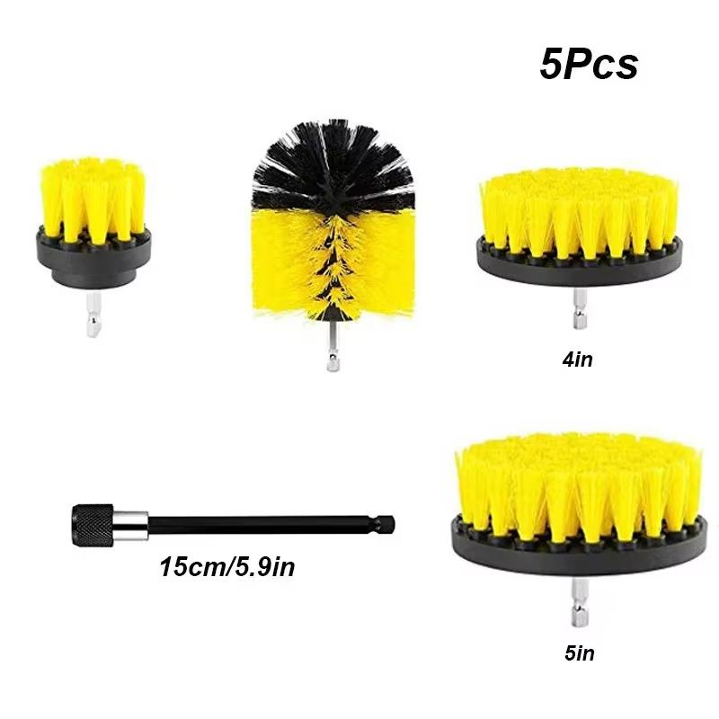 Multi-functional Electric Drill Brush Set Accessories Nylon Scrubber Brush Cleaning Tool For Floor Furniture Kitchen Bathroom