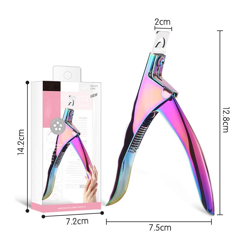Fake Nail Cutter Professional Nail Clippers Straight Edge Acrylic Nail Clipper Tips Manicure Cutter Guillotine Cut False Nails
