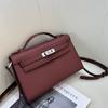 Borsa nuova autunno e inverno con motivo a palma borsa a tracolla messenger in pelle bovina prima generazione borsa portatile da donna piccola borsa quadrata
