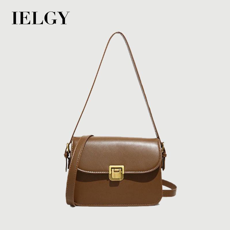 IELGY Fashion Simple Messenger Bag Retro All-Match One-Shoulder Small Square Bag