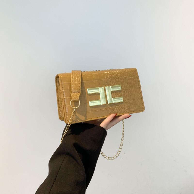 Chic Stylish Small Pu Shoulder Bag For Women In Black White Brown Green Khaki хаки