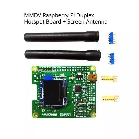 MMDVM Digital Hotspot Board for Raspberry Pi with Duplex Antenna and Display Screen