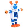 Personality Cute Wooden Robot Toys Learning & Educational Toys for Kids Children (White)