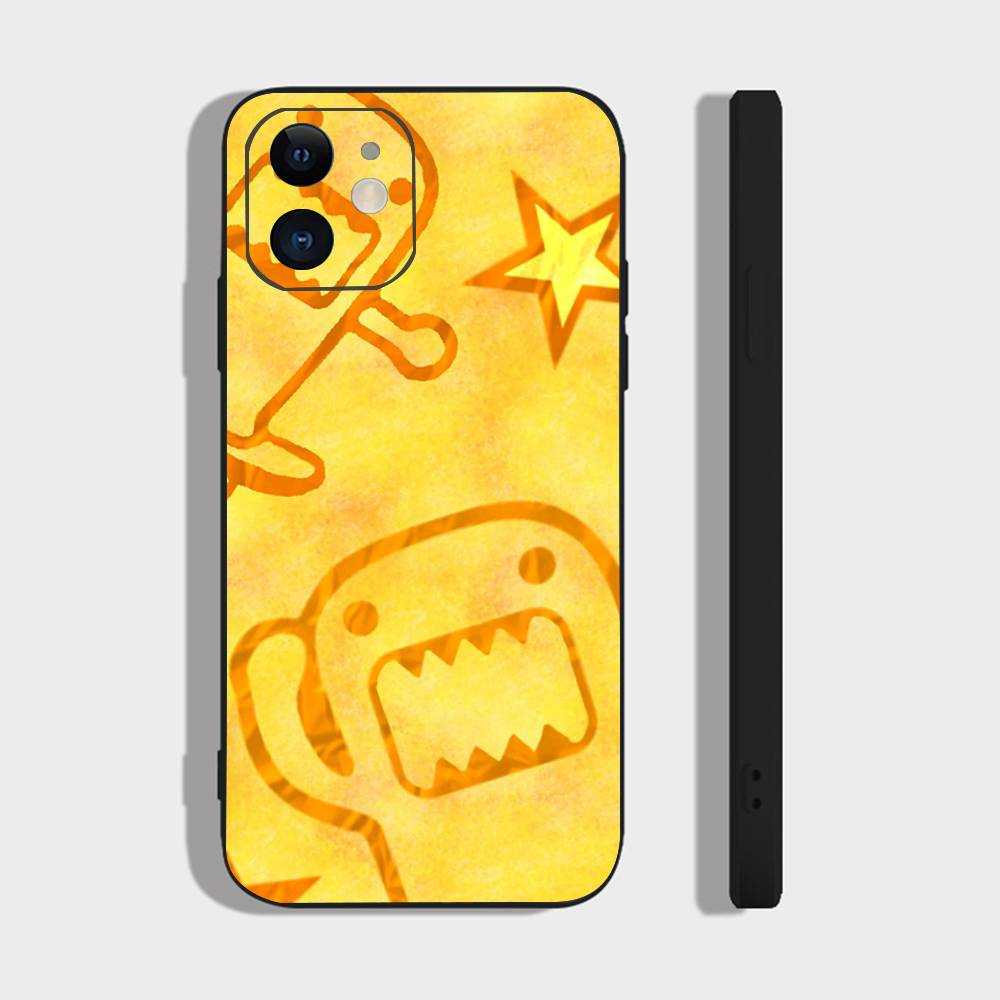 

Classic Cartoon D-Domo Kun Phone Case For IPhone 17 Air 16 15 14 13 Pro Max 11 12 Black Silicone Cover IPHONE 13