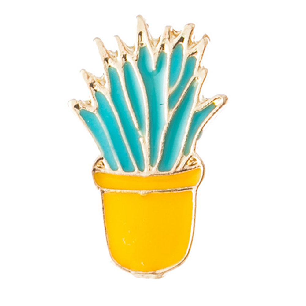 Cute Cactus Plant Pin Enamel Brooch Sweater Accessories Bag Badge Wedding Banquet Jewelry