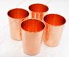 Pure Copper Hammered Glass for Drinking Water Set of 4