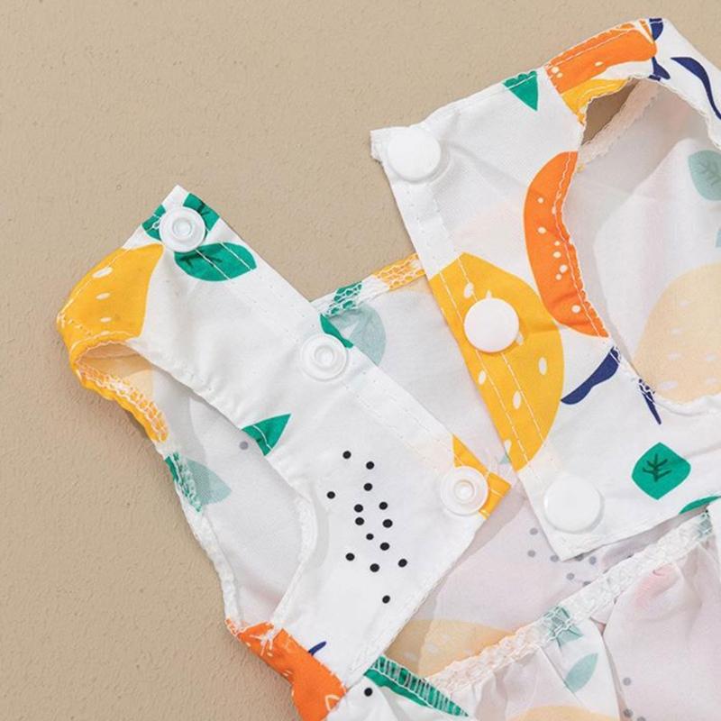 Spring Summer Pet Flower Print Skirt with Bowknot Decors Outdoor Walking Dogs Rabbit Universal Dress Lightweight
