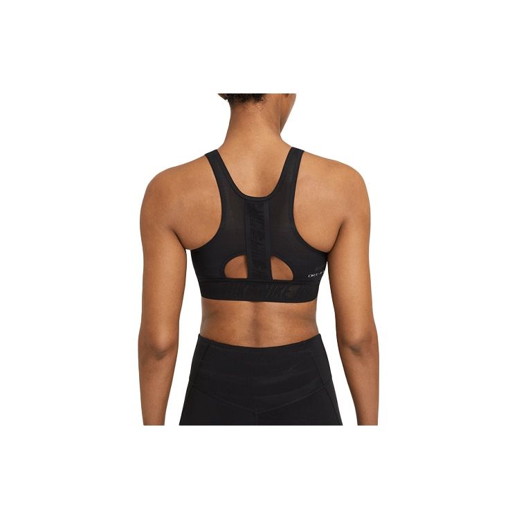 Nike Swoosh Ultrabreathe Medium Support Quick-Dry Sports Bra Women Underwear Black CZ4440-011