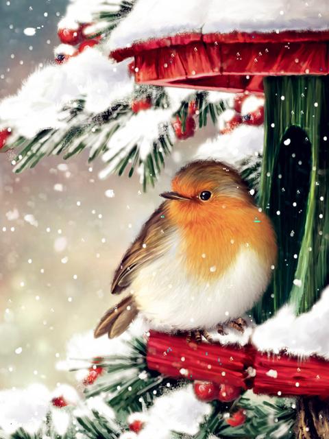 New Diamont Embroidery Snowman Scenery Diamond Painting Animal Bird Full Square Round Christmas Mosaic Diy Snowflake Home Decor