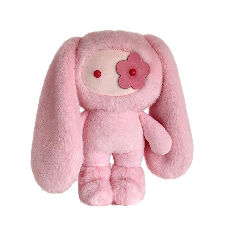 Cartoon Rabbit Plush Doll With Keyring For Backpack Decoration And Gifts