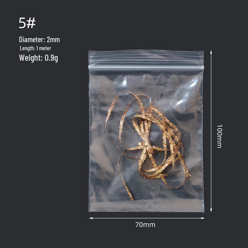 Egret Metal-Colored Flat Strip Iridescent Nymph Skin for Fly Tying