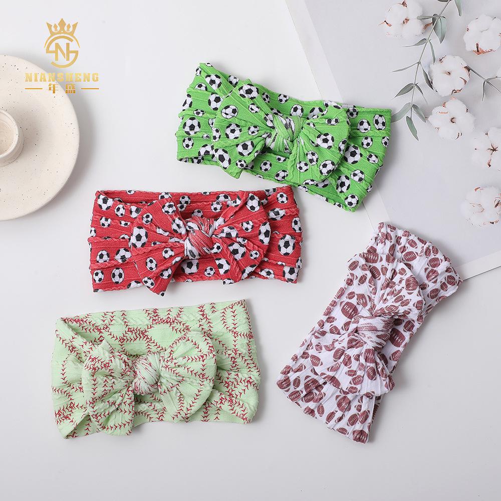 

Мягкая жаккардовая повязка-бант для новорожденных: Европейский и американский стиль