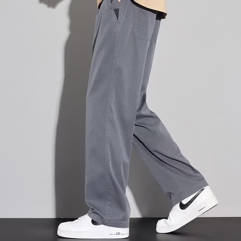 TUCANO Men's Summer Lightweight Ice Silk Straight-Leg Casual Pants