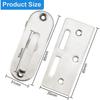 Stainless Steel Door Latch Anti-rust,sliding Door Bolt-on Security Latch Close,garage Door Latch-85*31mm