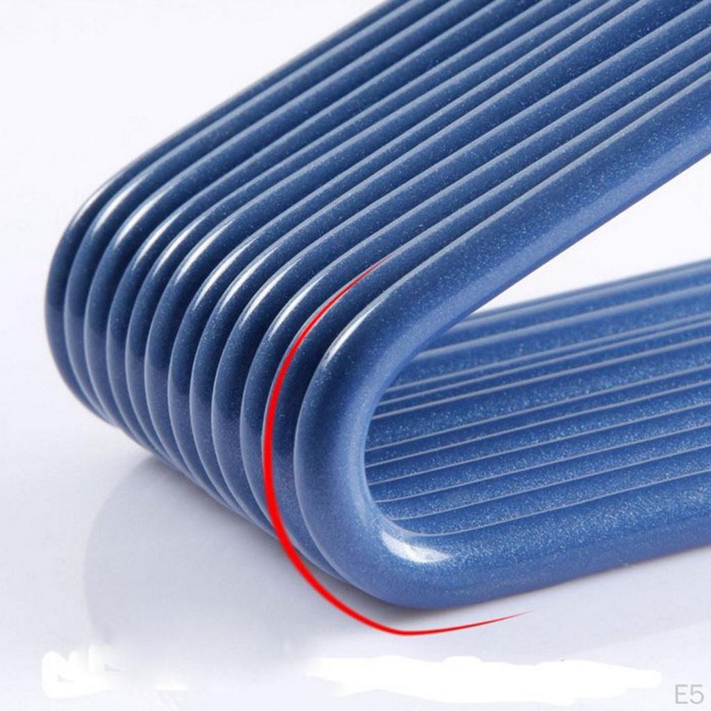 10 Pack Anti-slip Stainless Metal Pant Trousers Jean Hangers Rails Closet Storage Organizer