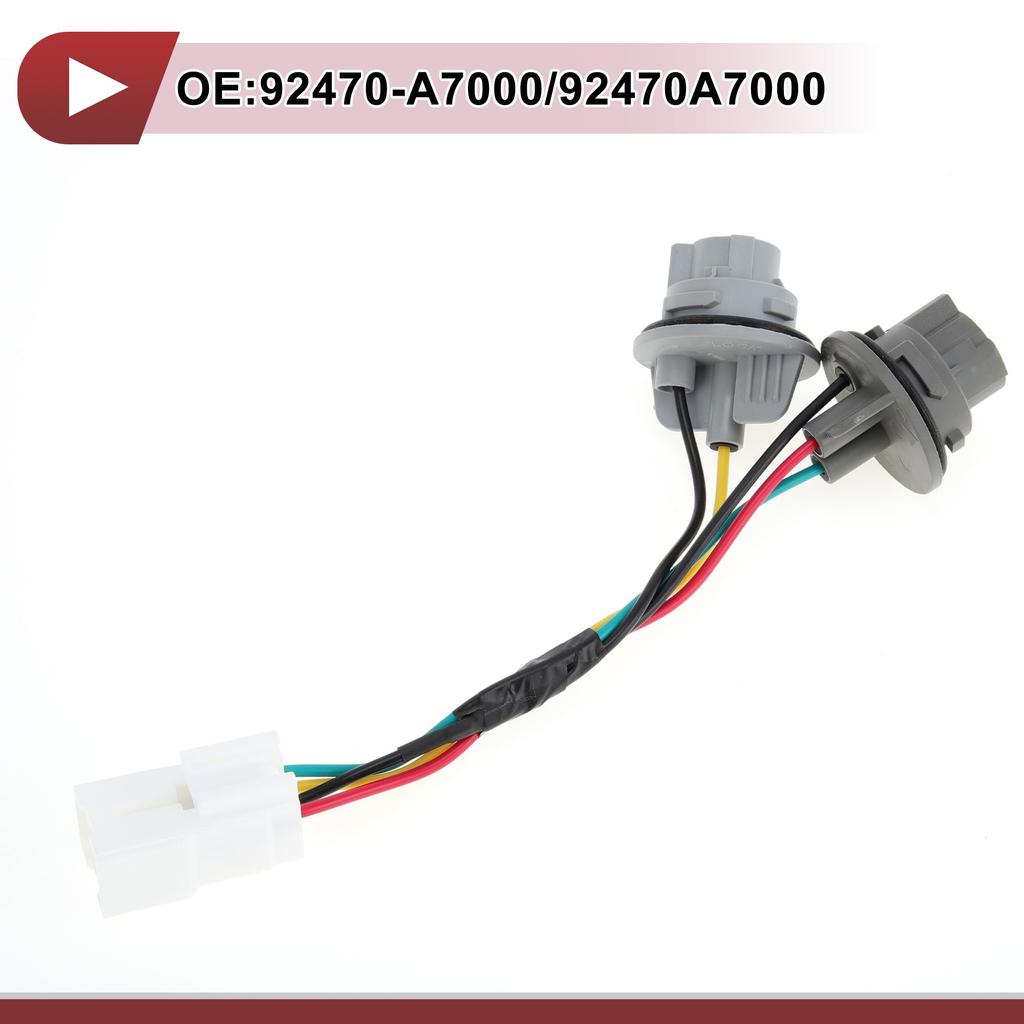 HEROFFIX Car Rear Tail Light Bulb Socket Harness for Kia Forte 2014 2015 2016 Tail Lamp Connector Wiring Part 92470A7000 1-Piece 1.6L 2.0L Number