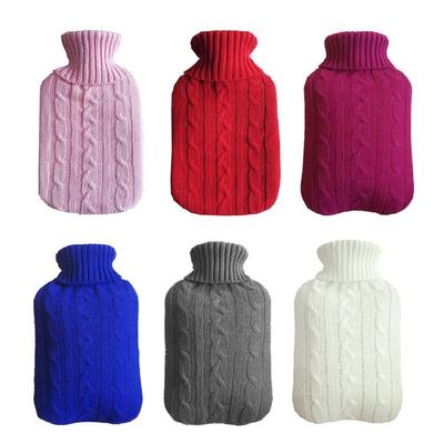 Warm Hand Warmer Water Bags Heating Pad with Soft Knit Cover for Hot Compress