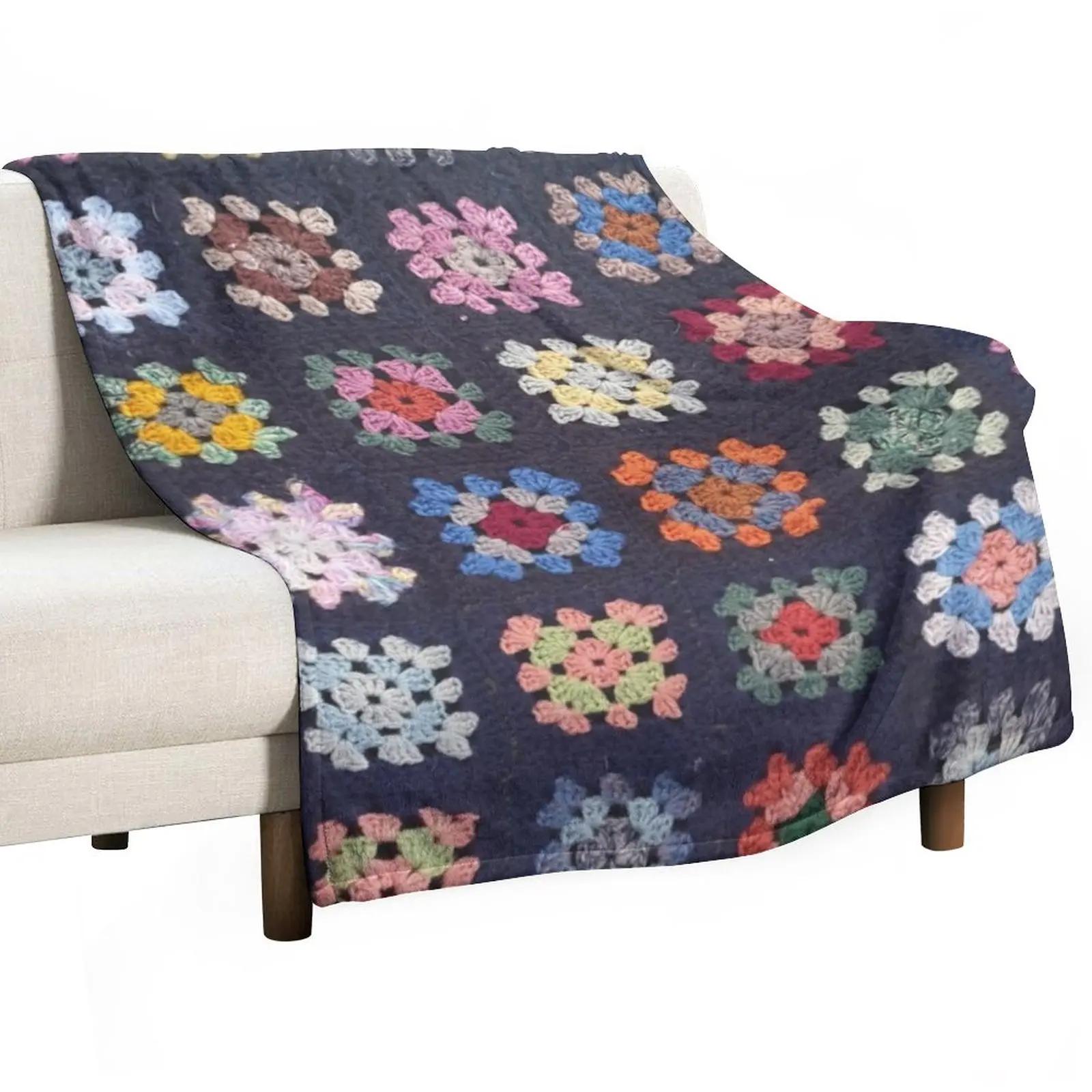 Vintage Crochet Blanket Throw Blanket manga Cute Blanket Plaid Stuffed Blankets 75X95CM
