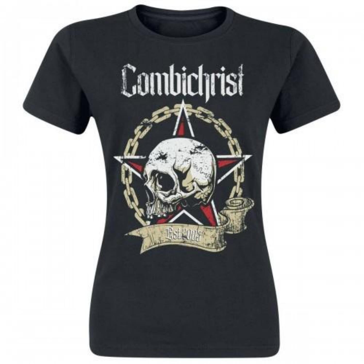 Combichrist Unisex Adult Skull T-Shirt S