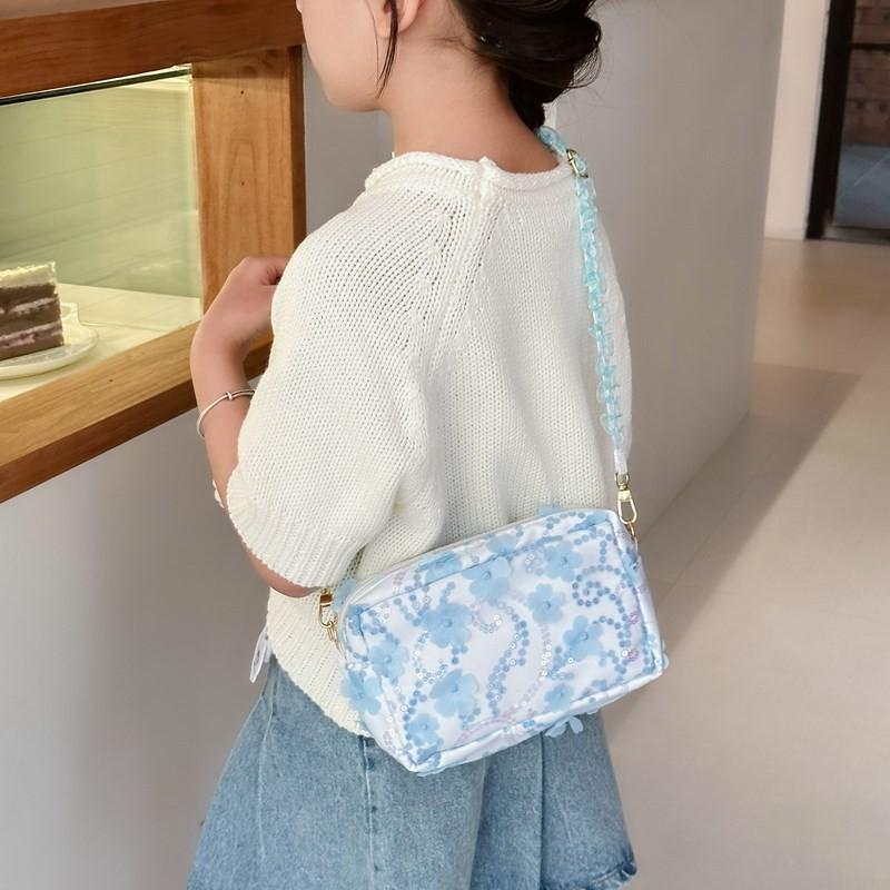 Sparkling Floral Kids Bag Adorable Fairy Shoulder Crossbody Bag For Girls 2024