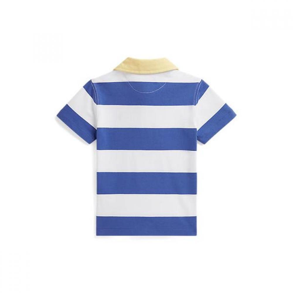 Polo Ralph Lauren Boys 2 7 Years Stripe Cotton Short Sleeve Rugby Shirt