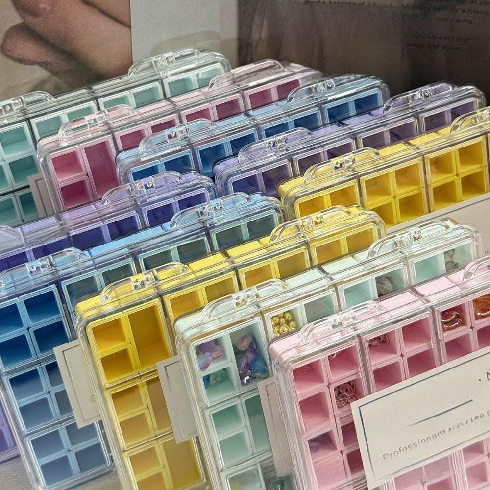 Compartment Nail Art Storage Box Plastic Storage Container Box  for Jewelry Display