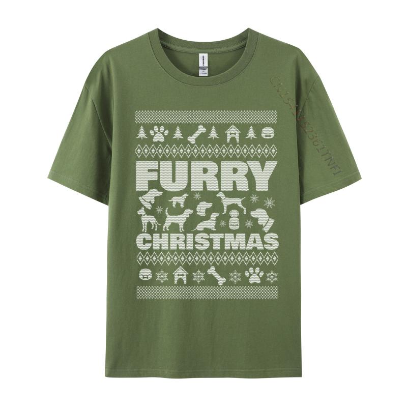 Furry Christmas Ugly Christmas Dog Tshirts Dogs Tops Shirt Special Youthful Cotton Unisex T Shirt Cool
