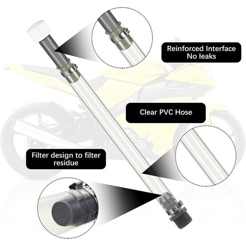 Racing Fuel Filling Hose with Replacement Cap Universal for Racing Fuel Jugs Motorcycles Flexible Leakproof Filling Hose