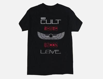 Das Kult-Liebe Neues Schwarzes T-Shirt Unisex Herren Damen