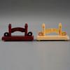 Ventaglio a Mano Pieghevole Stile Cinese Vintage Legno/Seta/Carta/Pizzo Supporto Base Espositore Portatutto Legno Robusto Decorazione Tavolo Casa Ufficio
