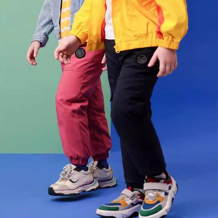 Children's Winter Children's Pants New Boys and Girls Pants Work Pants Boys and Girls Thickened Warm Pants Long Pants