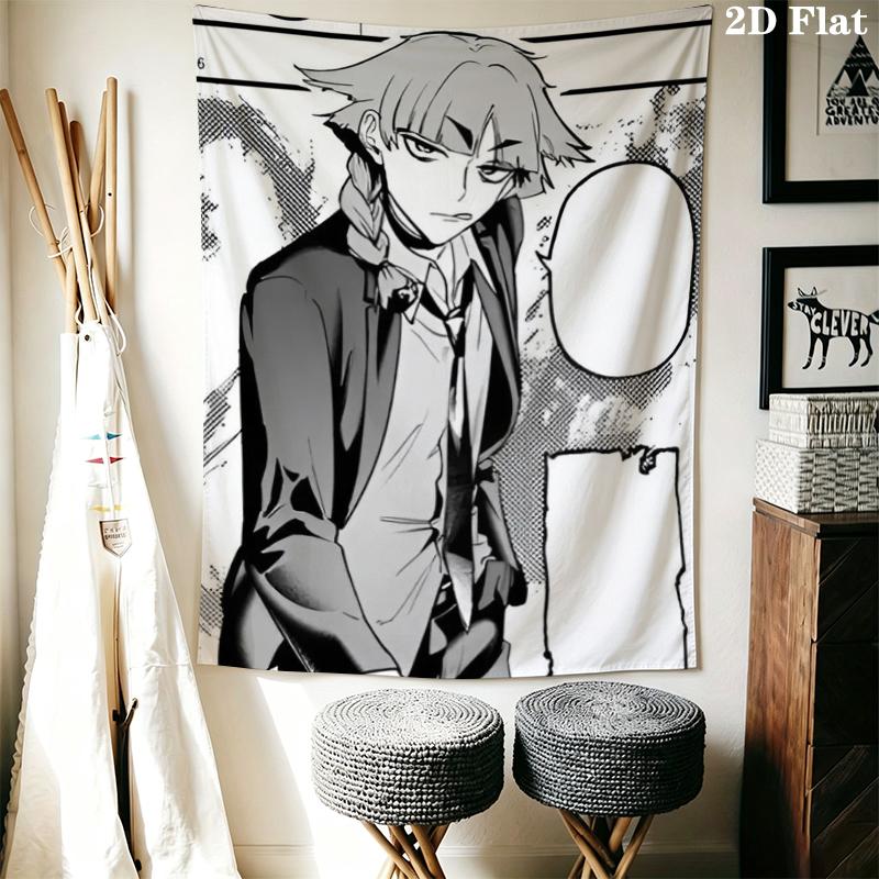 Iruma kun Wall Tapestry Aesthetic Wall Hanging Printed Fabric Blanket Decorative Tapestries for Bedroom Living Room Home Decor