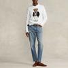 Polo Ralph Lauren Ss22 Bear Print Crew Neck Long Sleeve Knit Sweater Women sweater White RL22823-100