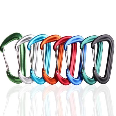 10 Pcs, Outdoor Camping Hammock, Tent Backpack Buckle, Aviation Aluminum Alloy D-type, 8CM Mountain Buckle, 12KN Waterproof