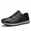 Men's Casual Sneakers Leather Non Slip Tennis Outdoor Comfortable Sports Shoes 2025 Male Shoes Mesh Breathable Running Shoe
