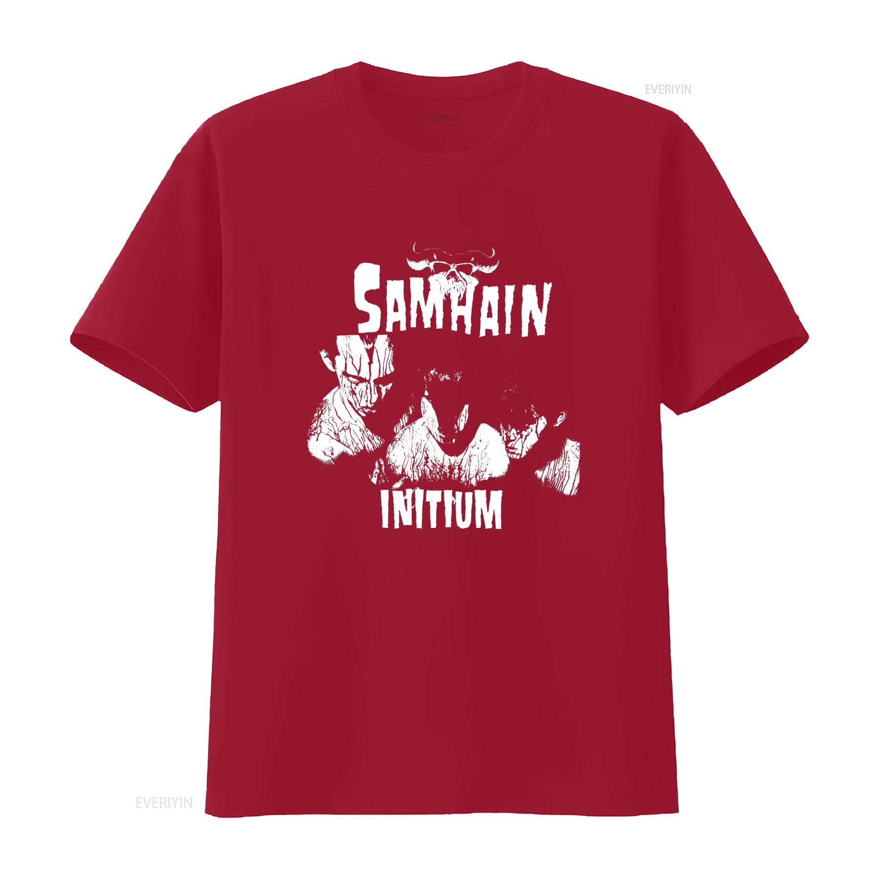 

Samhain T Shirt Initium Glenn Danzig Horror Punk Death Rok Misfits Son of Sam TSOL 45 Grave Heavy Cotton S 5XL vintage Washed S
