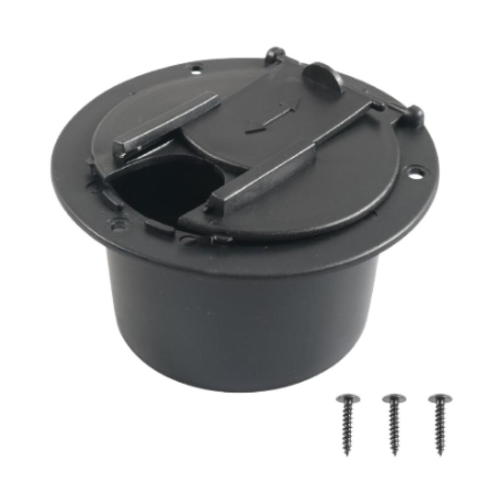 Generic Electrical Cable Hatch Simple Installation Replacement Door Hardware Sturdy Professional Electric Power Cord Hatch Cover